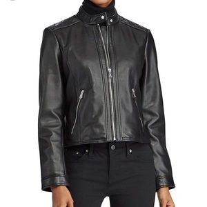 LAUREN RALPH LAUREN | Quilted Leather Jacket
